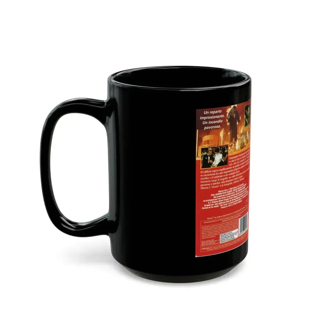 EL COLOSO EN LLAMAS (VHS COVER) - Black Coffee Mug - Go Mug Yourself
