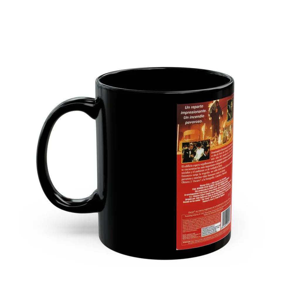 EL COLOSO EN LLAMAS (VHS COVER) - Black Coffee Mug-Go Mug Yourself