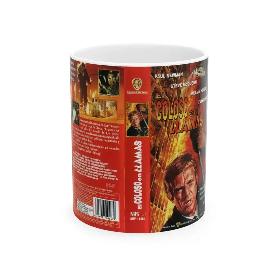 EL COLOSO EN LLAMAS (VHS COVER) - White Coffee Mug 11oz - Go Mug Yourself