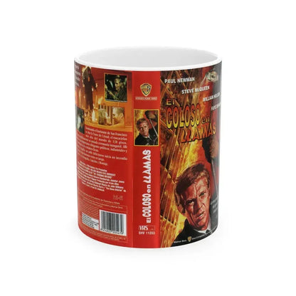 EL COLOSO EN LLAMAS (VHS COVER) - White Coffee Mug 11oz - Go Mug Yourself