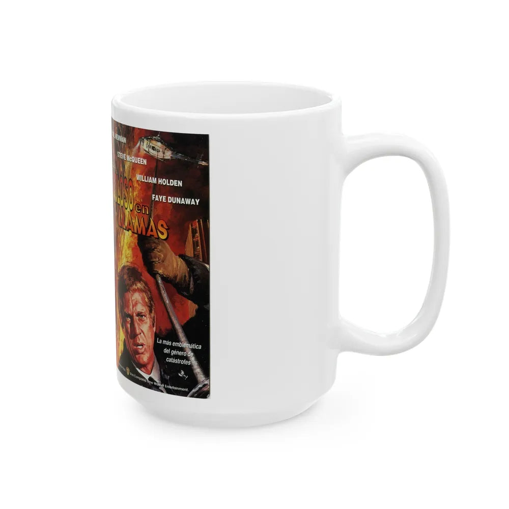 EL COLOSO EN LLAMAS (VHS COVER) - White Coffee Mug-Go Mug Yourself