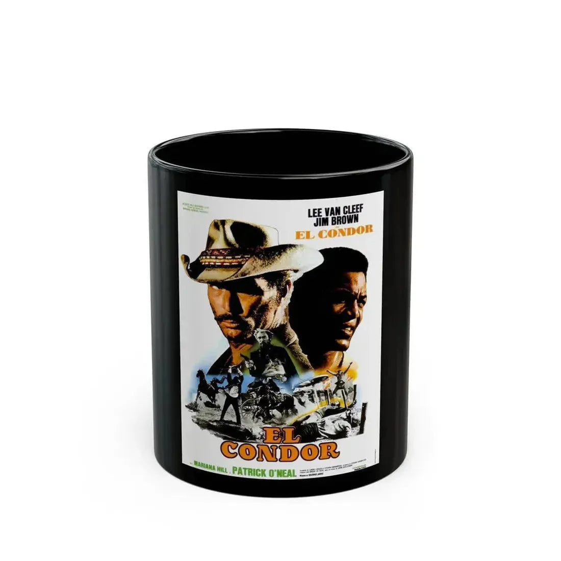 EL CONDOR (FRENCH) 1970 Movie Poster - Black Coffee Mug 11oz - Go Mug Yourself