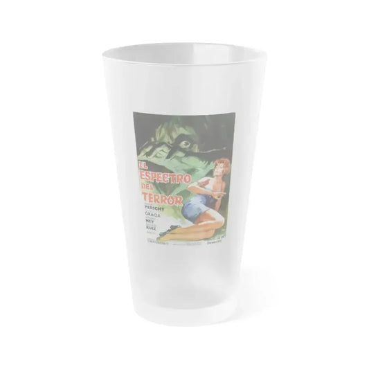 EL ESPECTRO DEL TERROR 1973 Movie Poster - Frosted Pint Glass 16oz 16oz Frosted - Go Mug Yourself