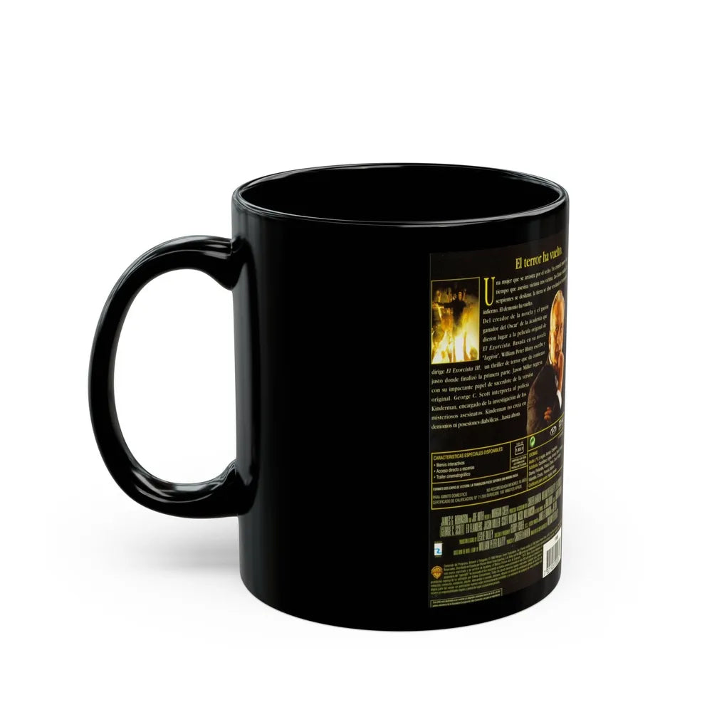 EL EXORCISTA 3 (VHS COVER) - Black Coffee Mug-Go Mug Yourself