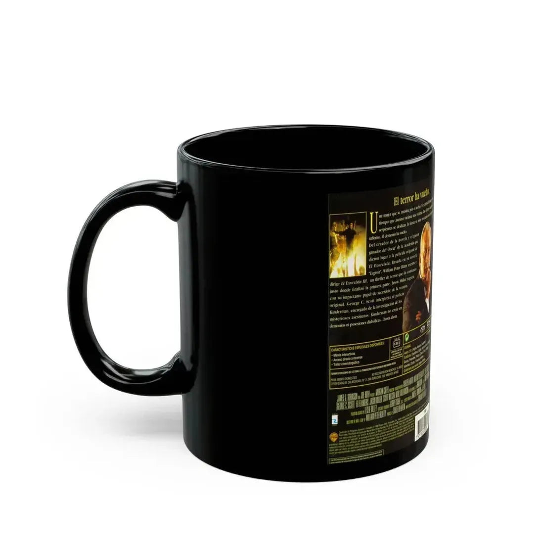 EL EXORCISTA 3 (VHS COVER) - Black Coffee Mug - Go Mug Yourself