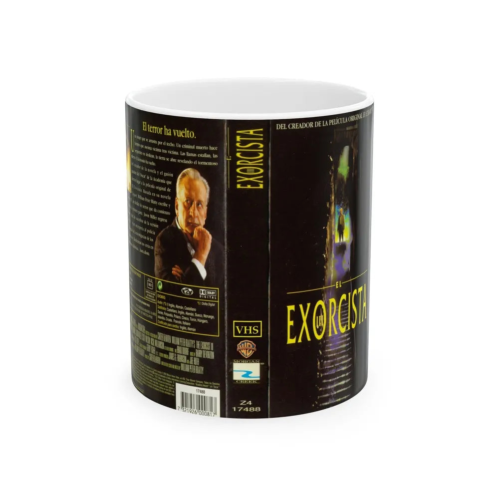 EL EXORCISTA 3 (VHS COVER) - White Coffee Mug-11oz-Go Mug Yourself