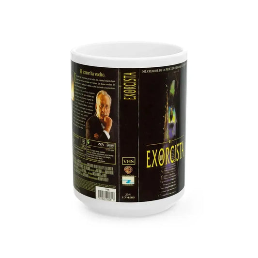 EL EXORCISTA 3 (VHS COVER) - White Coffee Mug 15oz - Go Mug Yourself