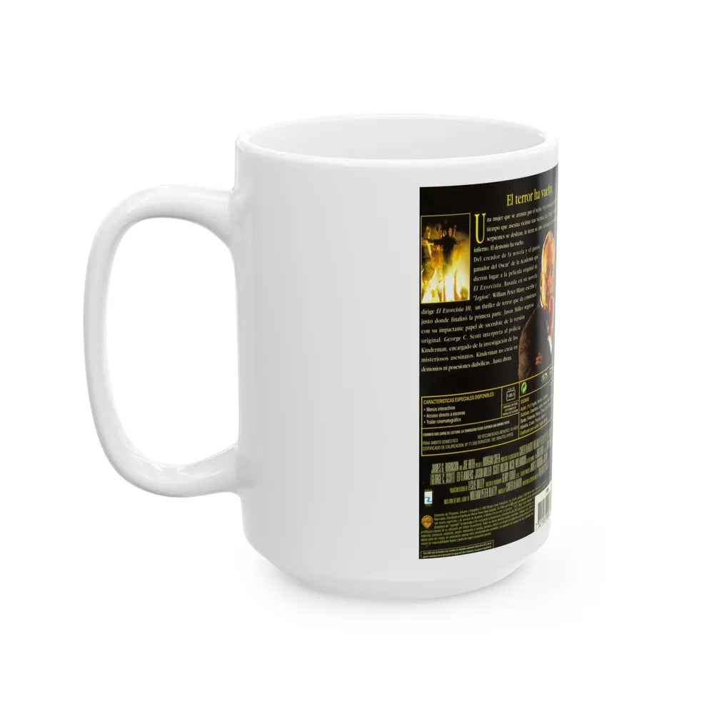 EL EXORCISTA 3 (VHS COVER) - White Coffee Mug-Go Mug Yourself