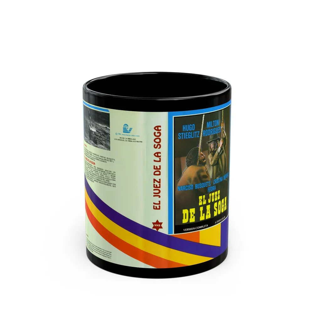 EL JUES DE LA SOGA (VHS COVER) - Black Coffee Mug-11oz-Go Mug Yourself