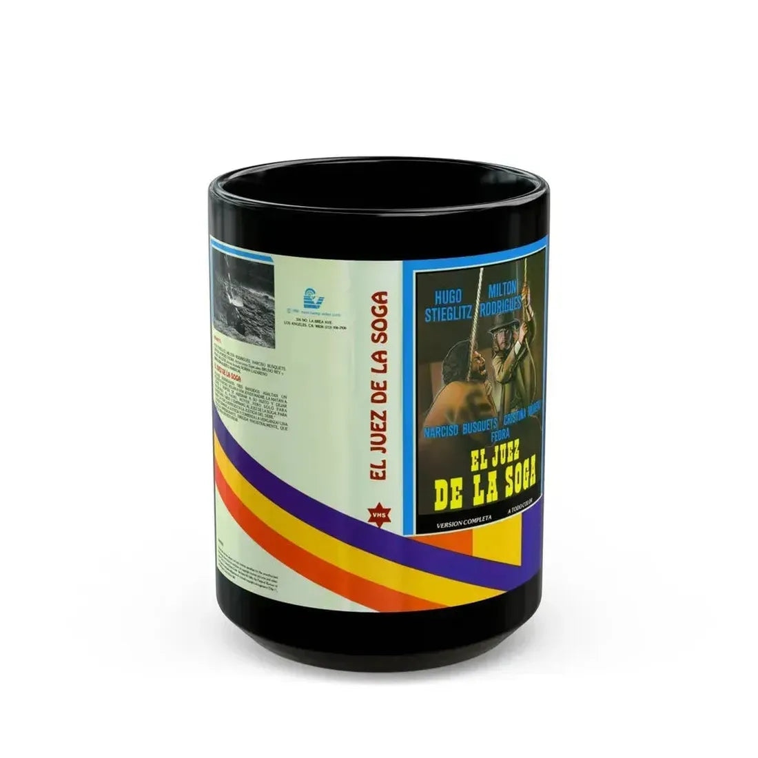 EL JUES DE LA SOGA (VHS COVER) - Black Coffee Mug 15oz - Go Mug Yourself