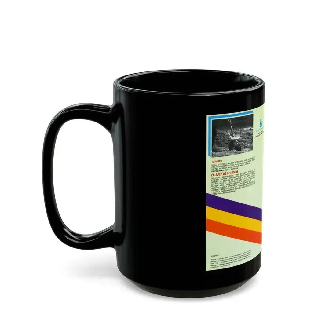 EL JUES DE LA SOGA (VHS COVER) - Black Coffee Mug - Go Mug Yourself