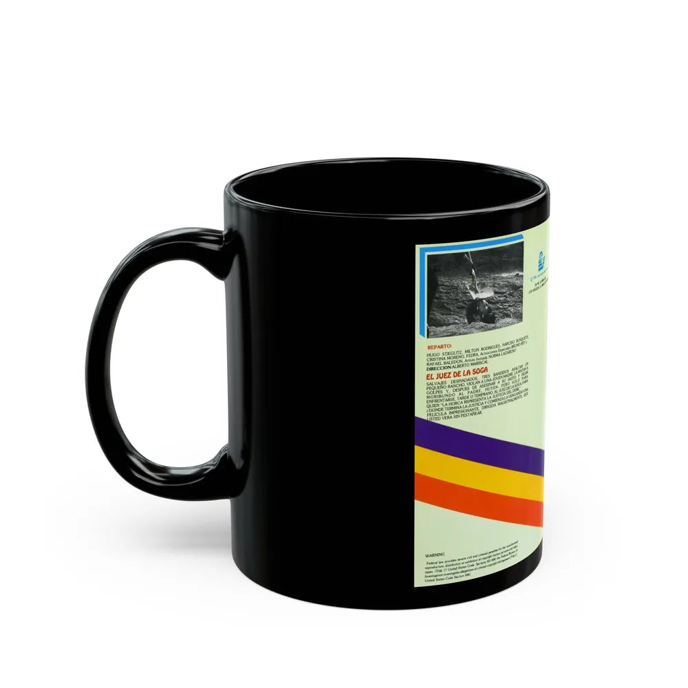 EL JUES DE LA SOGA (VHS COVER) - Black Coffee Mug-Go Mug Yourself