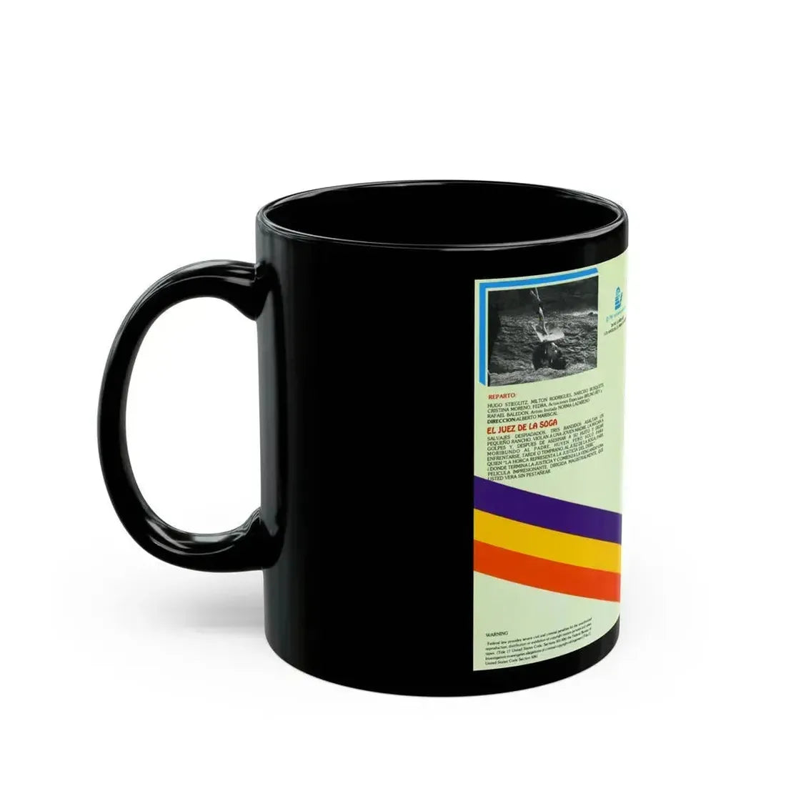 EL JUES DE LA SOGA (VHS COVER) - Black Coffee Mug - Go Mug Yourself