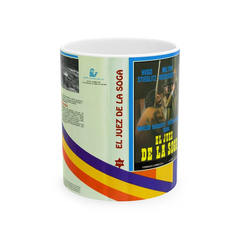 EL JUES DE LA SOGA (VHS COVER) - White Coffee Mug-11oz-Go Mug Yourself