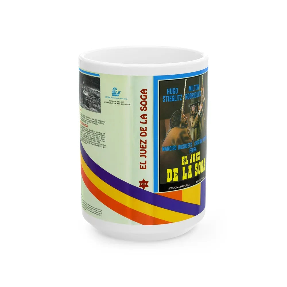 EL JUES DE LA SOGA (VHS COVER) - White Coffee Mug-15oz-Go Mug Yourself