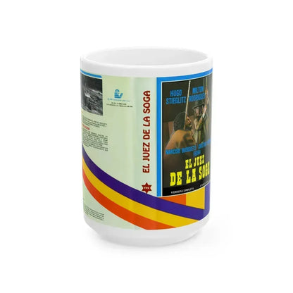 EL JUES DE LA SOGA (VHS COVER) - White Coffee Mug 15oz - Go Mug Yourself