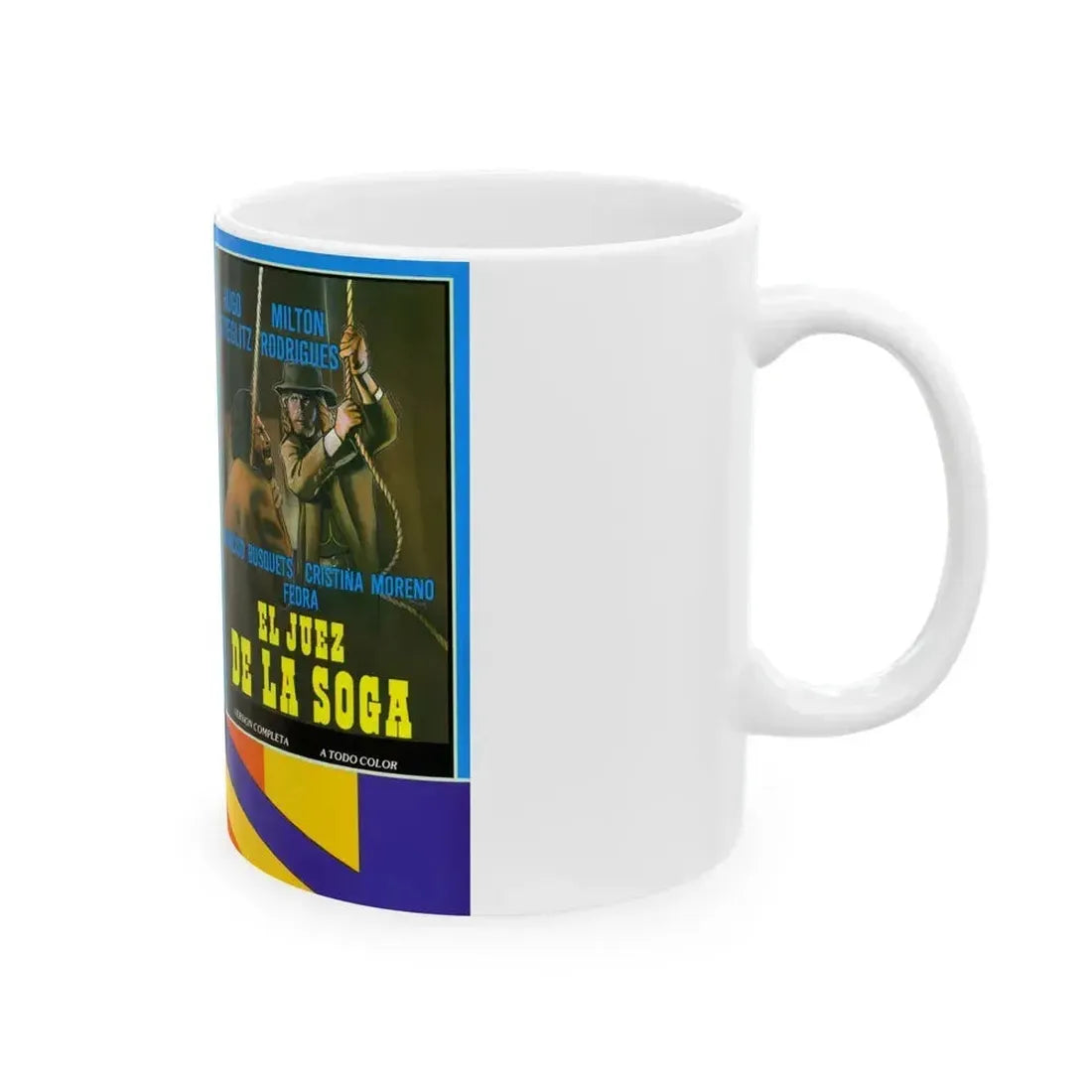 EL JUES DE LA SOGA (VHS COVER) - White Coffee Mug - Go Mug Yourself