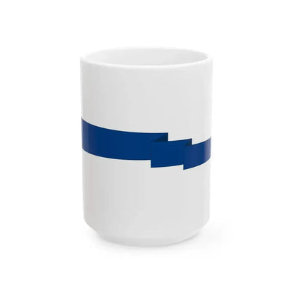 EL Naval Masthead pennant (Greece) White Coffee Mug 15oz - Go Mug Yourself