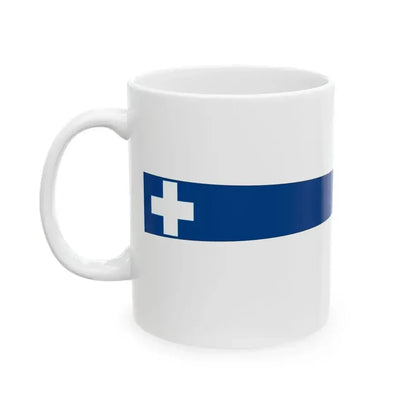 EL Naval Masthead pennant (Greece) White Coffee Mug - Go Mug Yourself