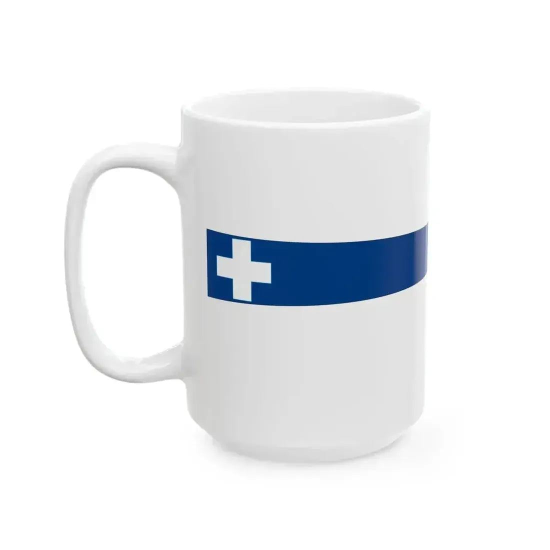 EL Naval Masthead pennant (Greece) White Coffee Mug - Go Mug Yourself