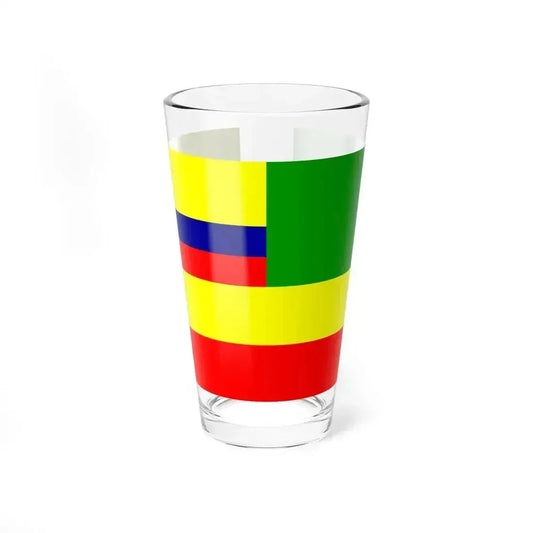 El Oro Flag (Ecuador) Pint Glass 16oz 16oz - Go Mug Yourself