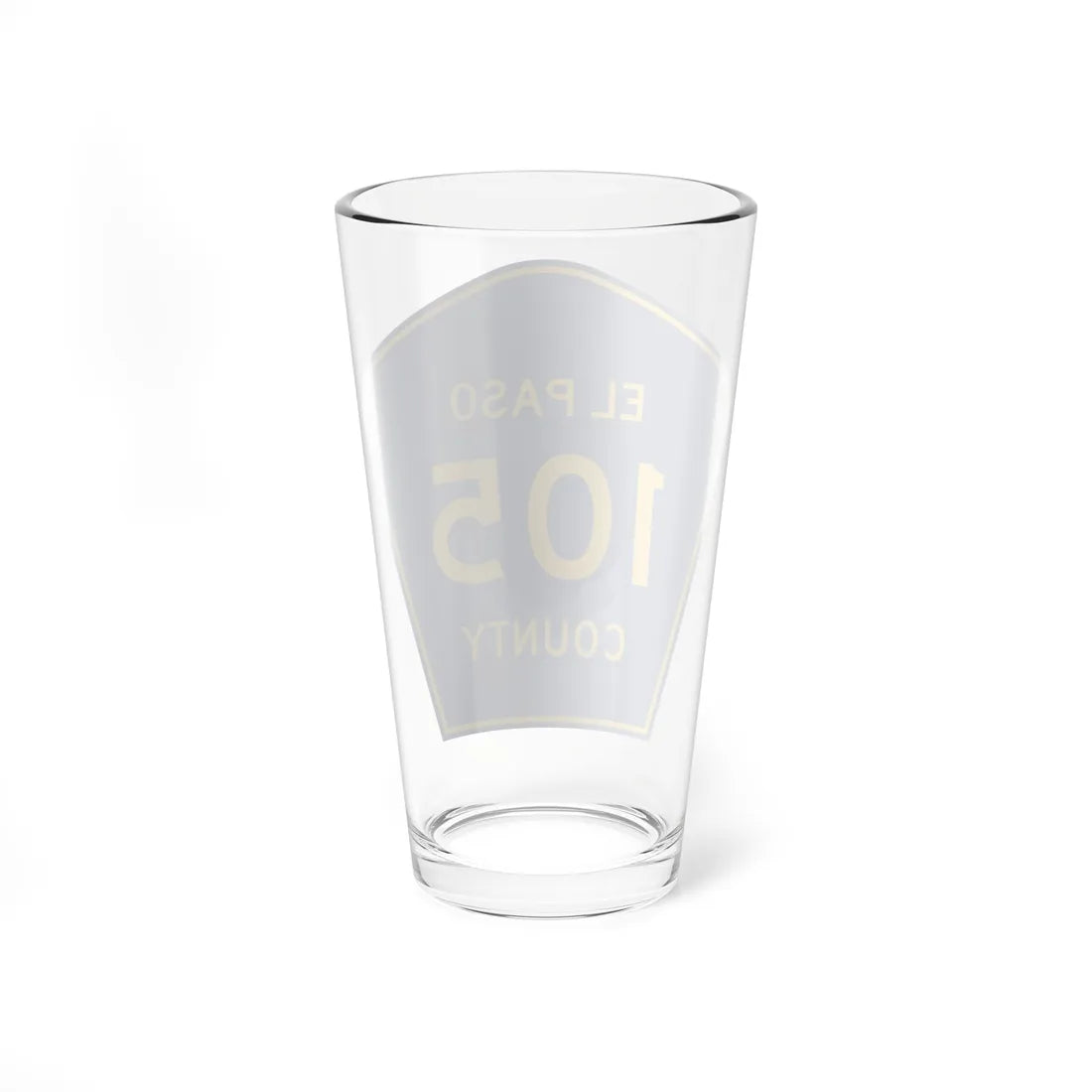 El Paso County 105 (Colorado) (Road Sign) Pint Glass 16oz - Go Mug Yourself