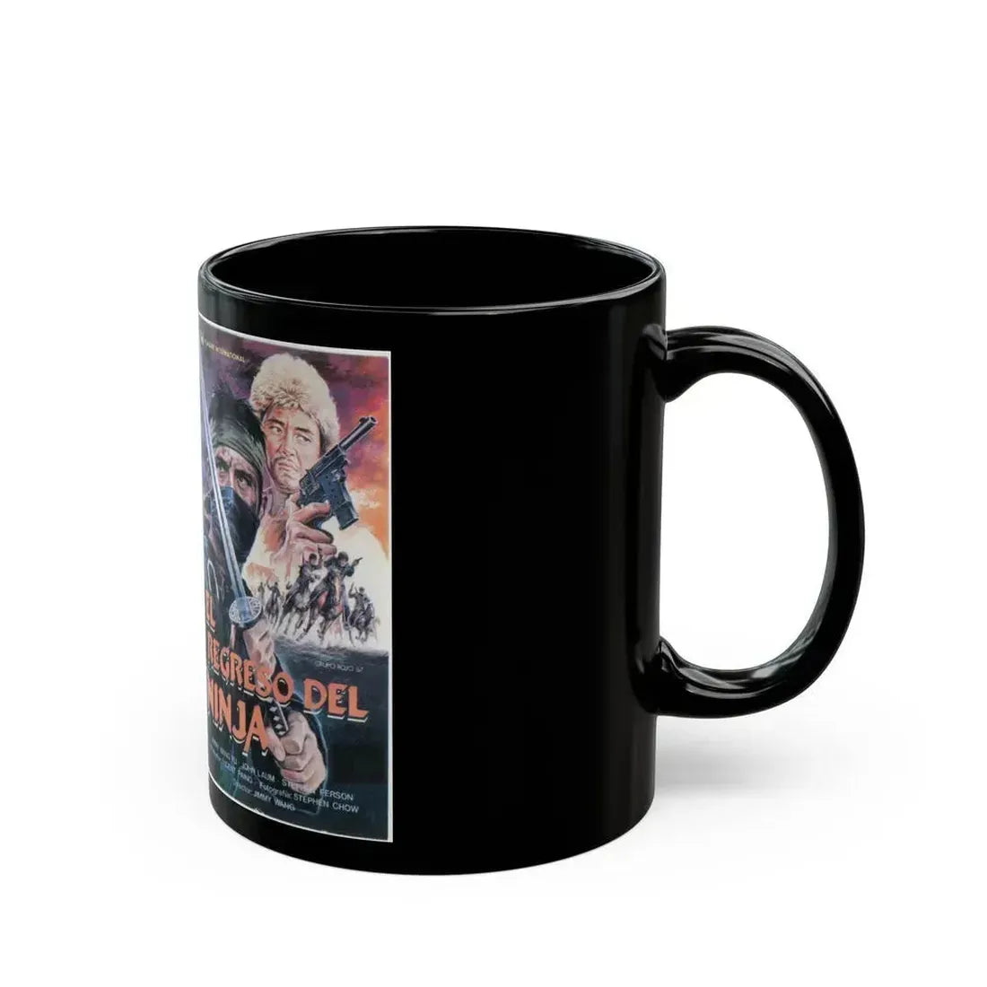 EL REGRESO DEL NINJA (VHS COVER) - Black Coffee Mug - Go Mug Yourself