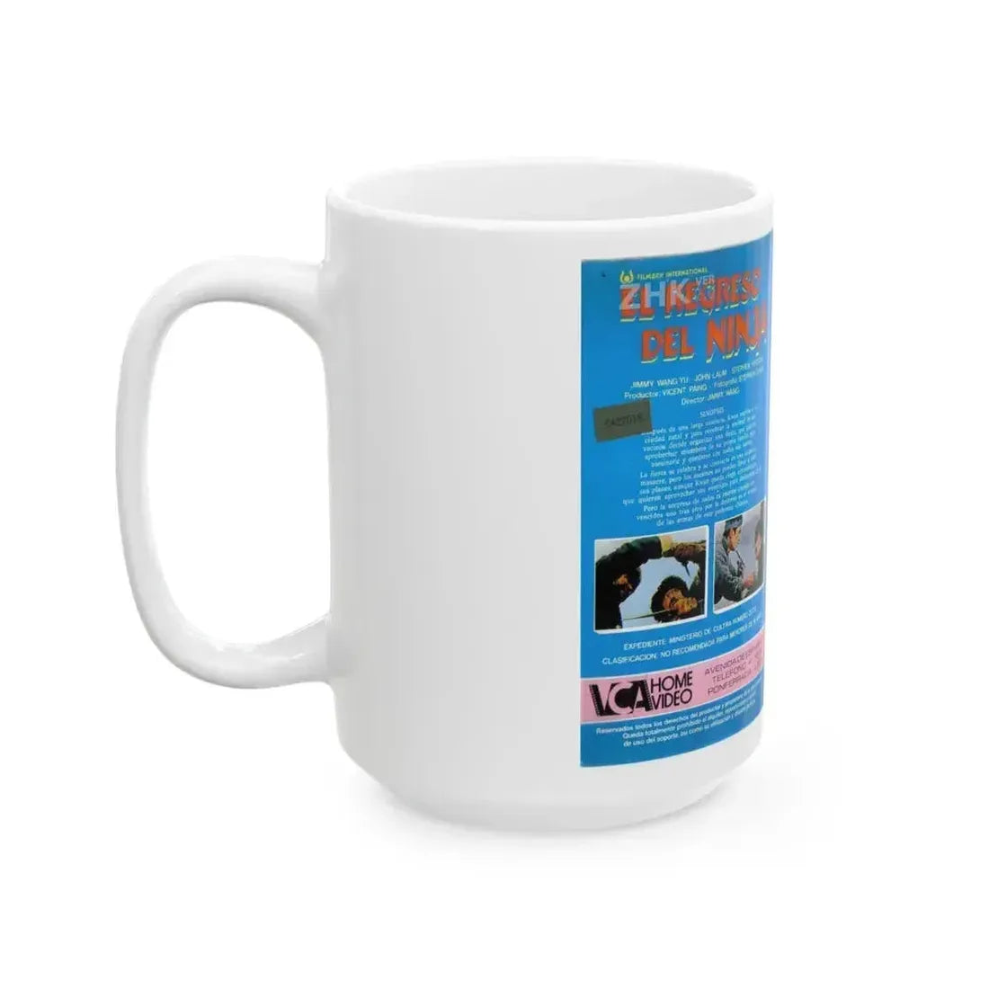 EL REGRESO DEL NINJA (VHS COVER) - White Coffee Mug - Go Mug Yourself