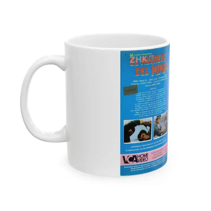 EL REGRESO DEL NINJA (VHS COVER) - White Coffee Mug - Go Mug Yourself