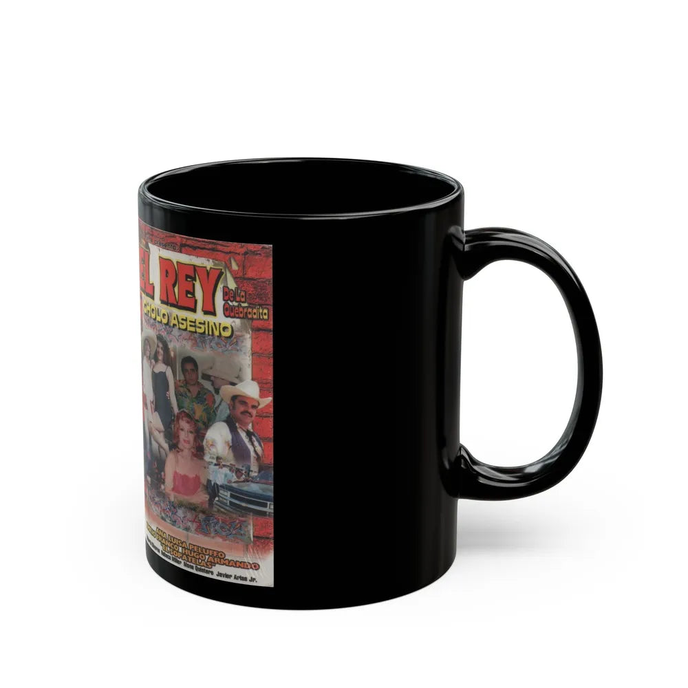 EL REY DE LA QUEBRADITO CHOLO ASESINO ANA LUISA PELUFFO (VHS COVER) - Black Coffee Mug-Go Mug Yourself