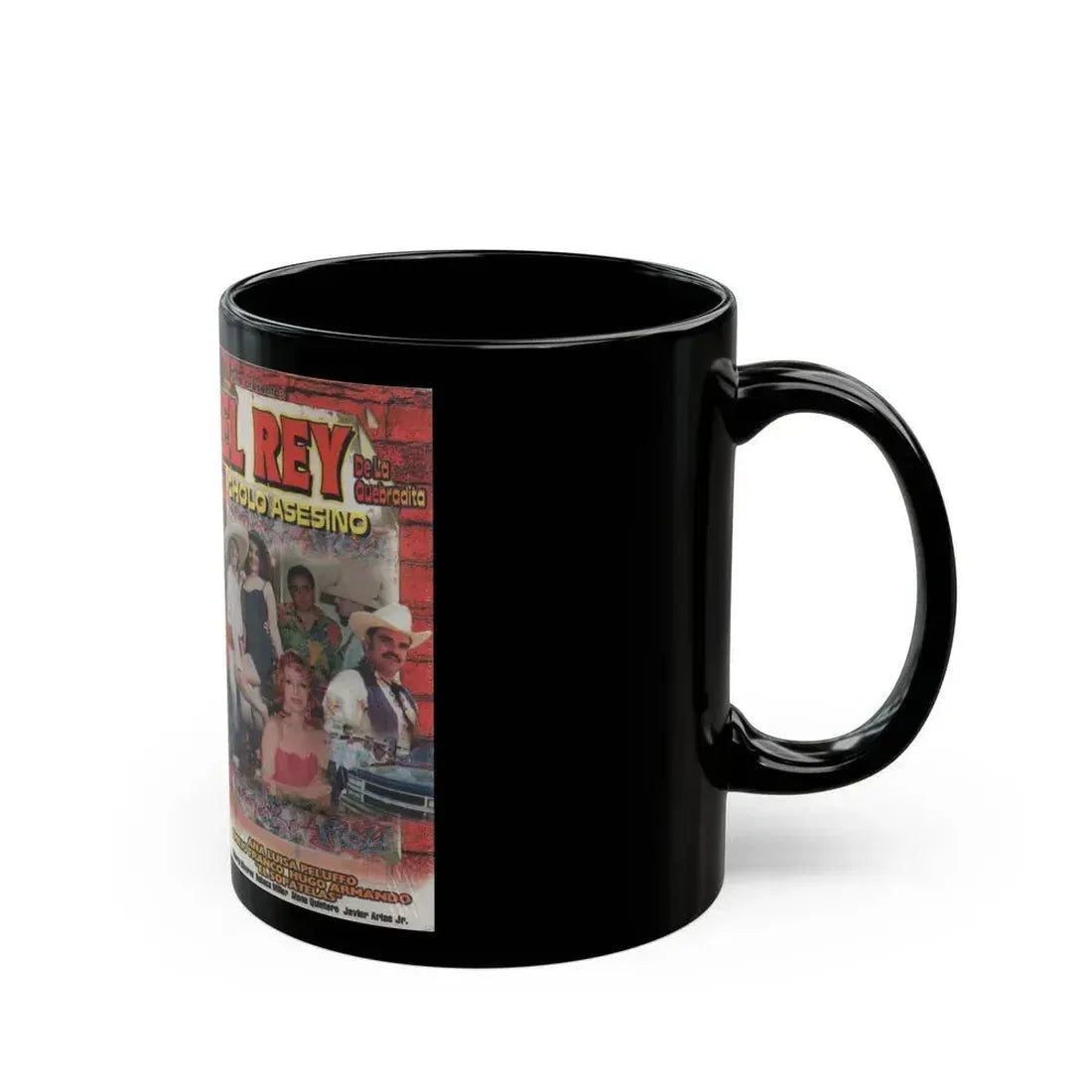 EL REY DE LA QUEBRADITO CHOLO ASESINO ANA LUISA PELUFFO (VHS COVER) - Black Coffee Mug - Go Mug Yourself