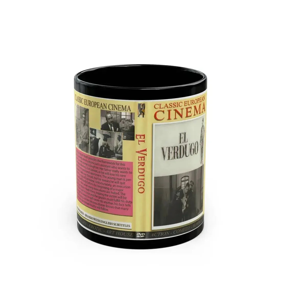 EL VERDUGO (VHS COVER) - Black Coffee Mug 11oz - Go Mug Yourself
