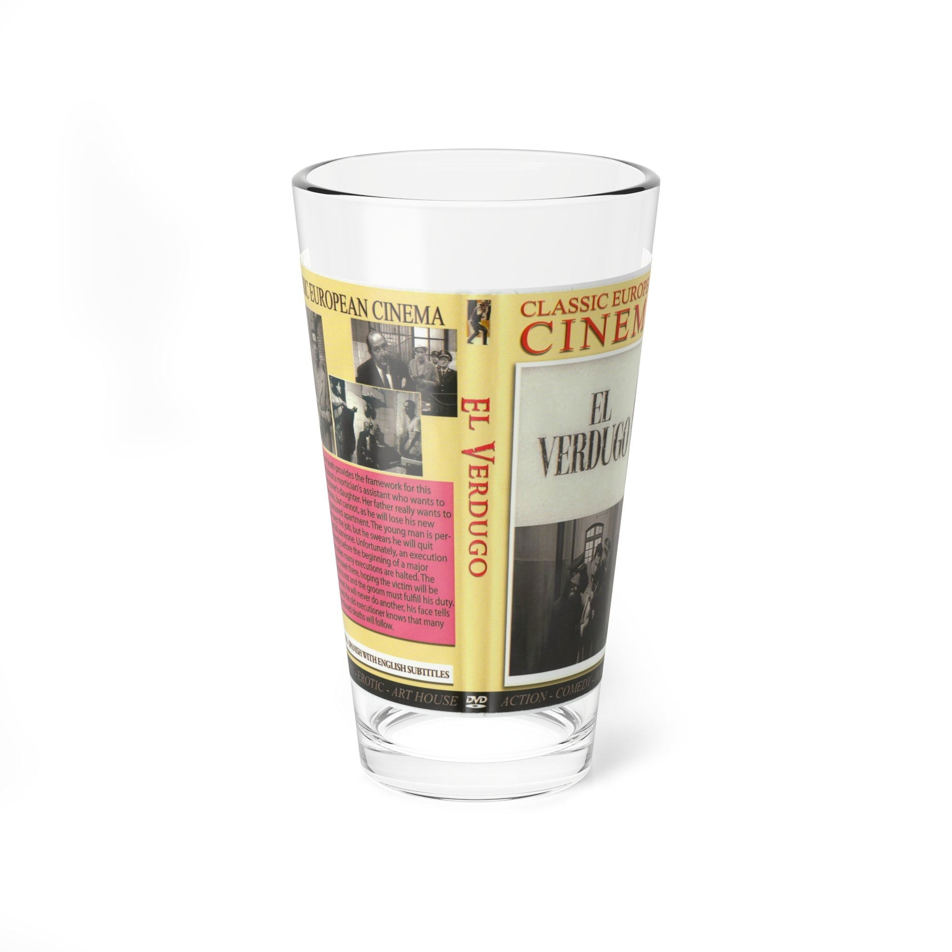 EL VERDUGO (VHS COVER) Pint Glass 16oz-16oz-Go Mug Yourself