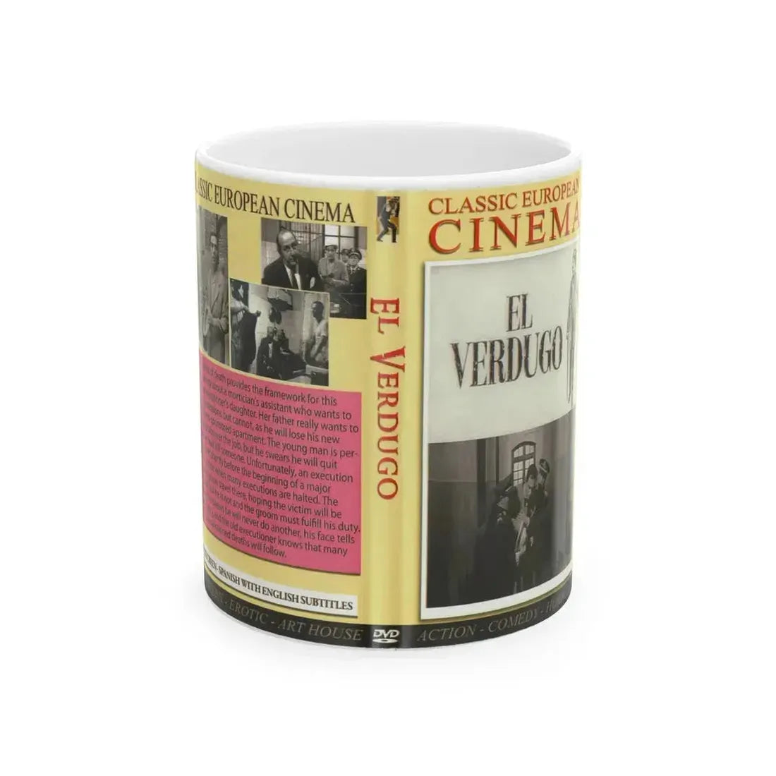 EL VERDUGO (VHS COVER) - White Coffee Mug 11oz - Go Mug Yourself