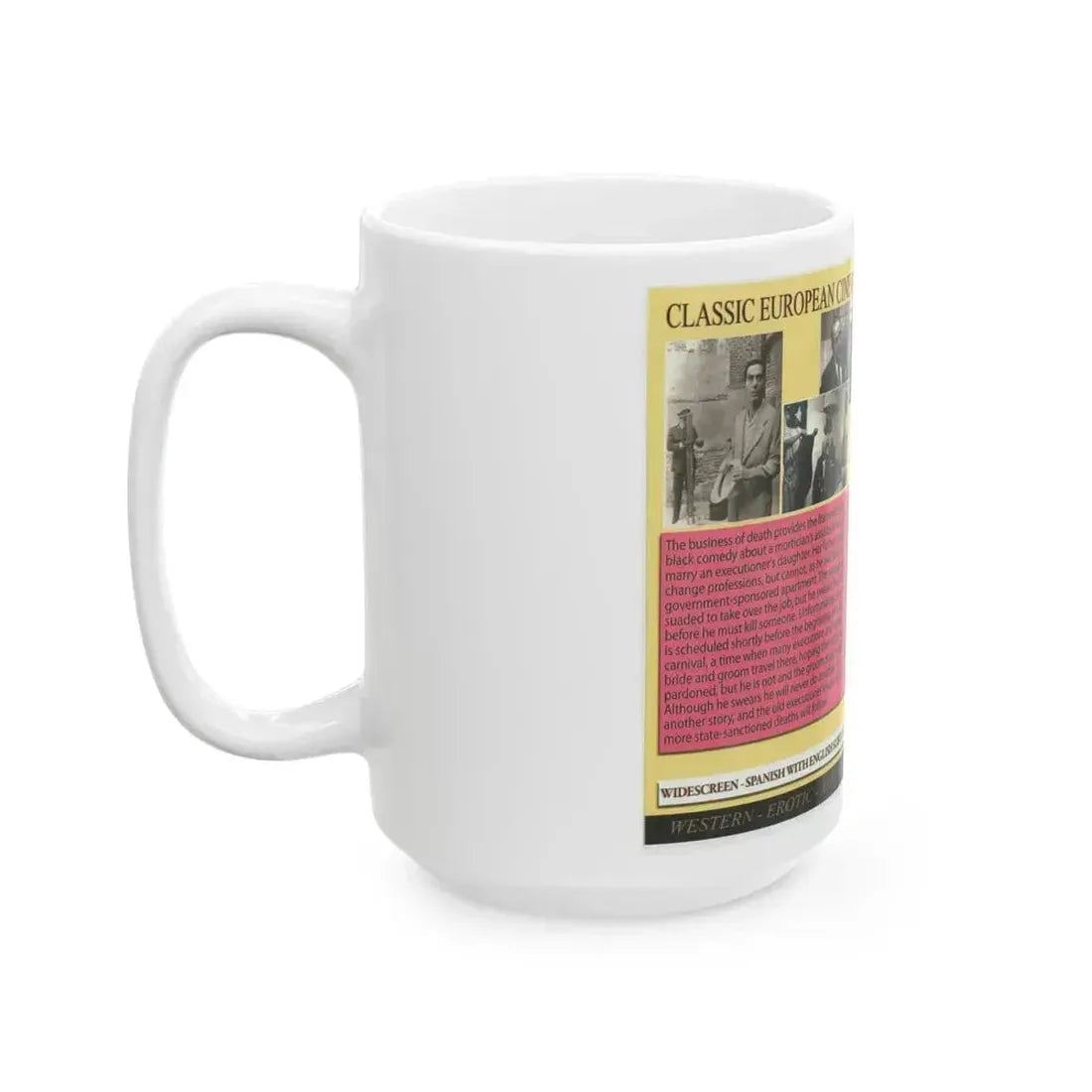EL VERDUGO (VHS COVER) - White Coffee Mug - Go Mug Yourself