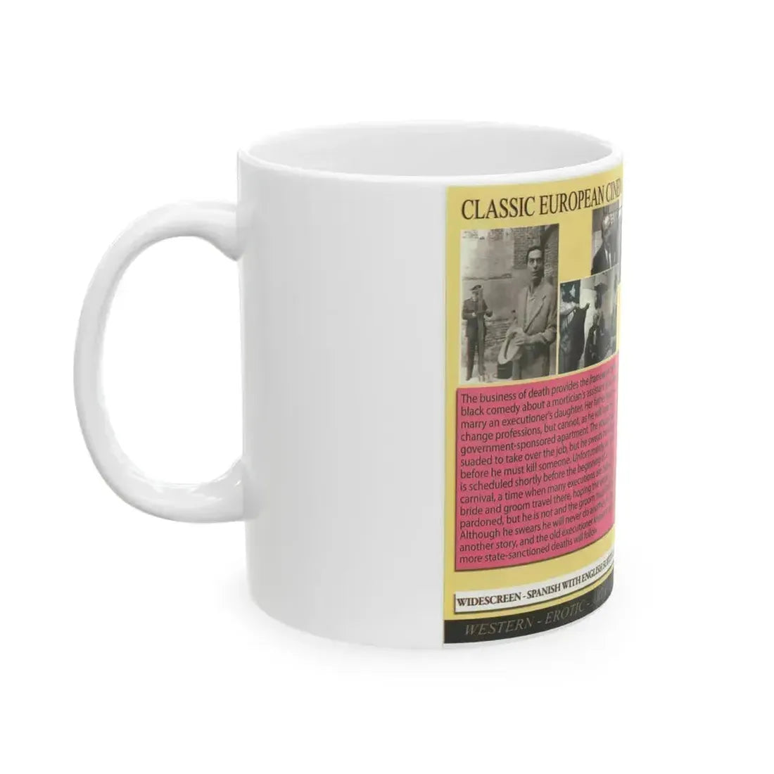 EL VERDUGO (VHS COVER) - White Coffee Mug - Go Mug Yourself