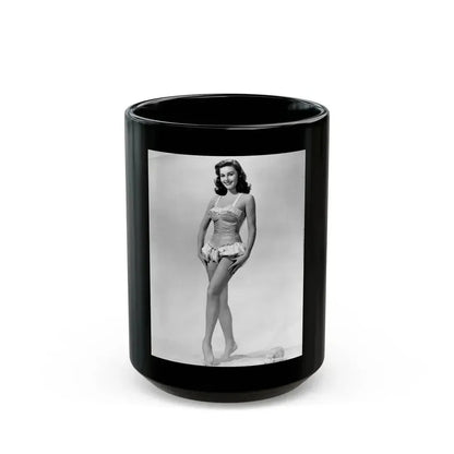 Elaine Stewart #115 (Vintage Female Icon) Black Coffee Mug 15oz - Go Mug Yourself