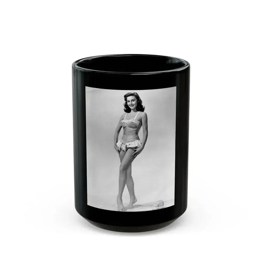 Elaine Stewart #115 (Vintage Female Icon) Black Coffee Mug 15oz - Go Mug Yourself
