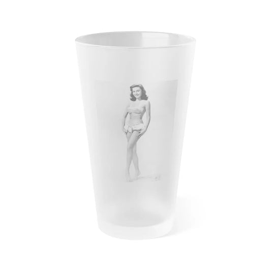 Elaine Stewart #115 (Vintage Female Icon) Frosted Pint Glass 16oz-16oz-Frosted-Go Mug Yourself