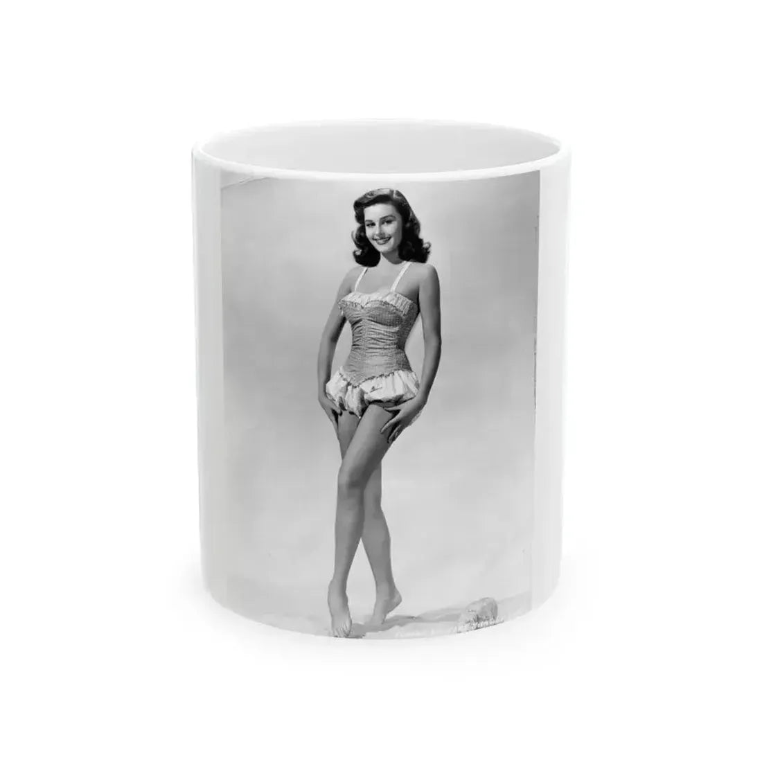 Elaine Stewart #115 (Vintage Female Icon) White Coffee Mug 11oz - Go Mug Yourself