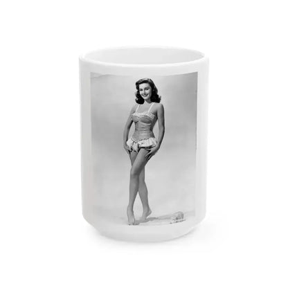 Elaine Stewart #115 (Vintage Female Icon) White Coffee Mug 15oz - Go Mug Yourself