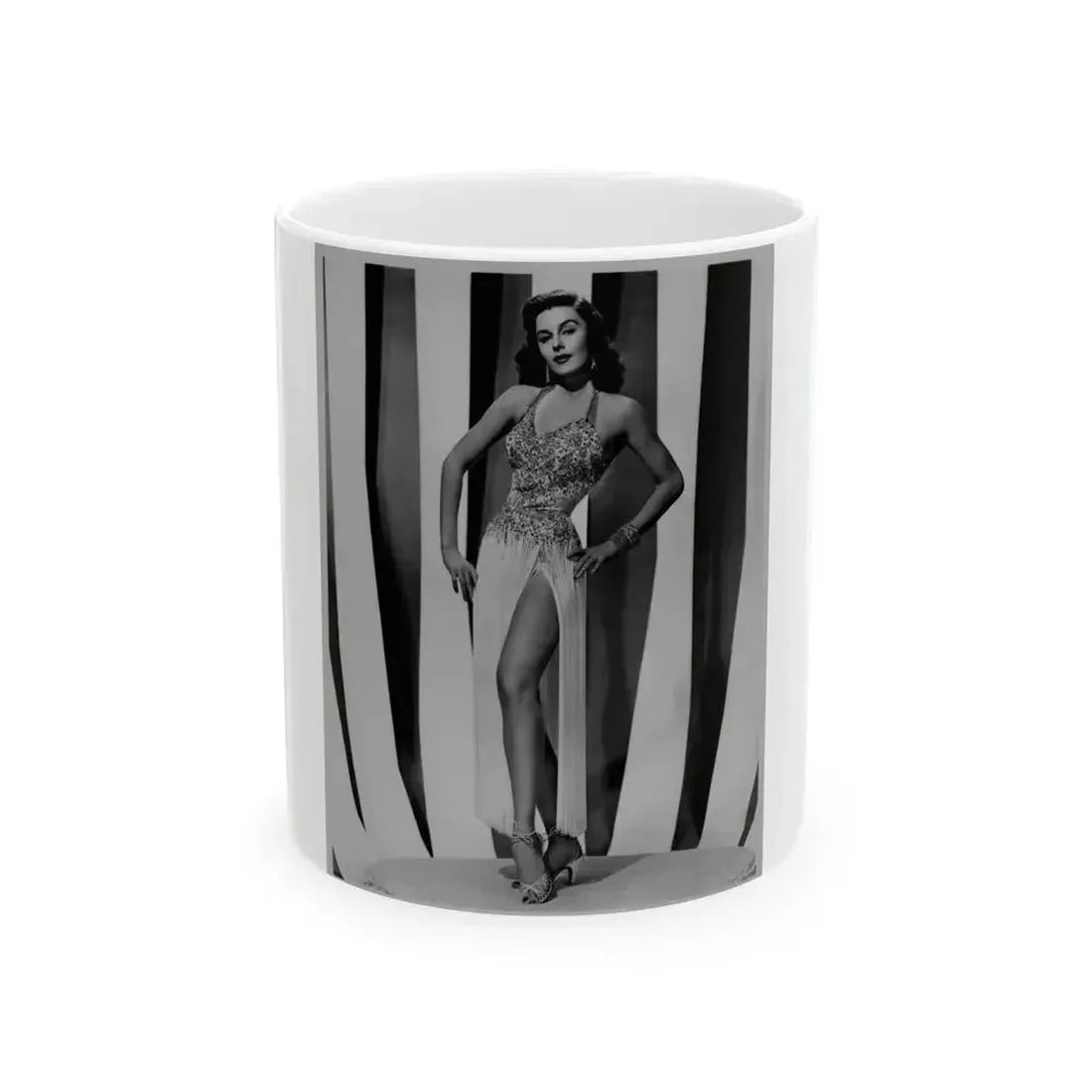 Elaine Stewart #117 (Vintage Female Icon) White Coffee Mug 11oz - Go Mug Yourself