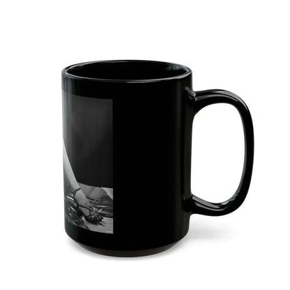 Elaine Stewart #118 (Vintage Female Icon) Black Coffee Mug - Go Mug Yourself
