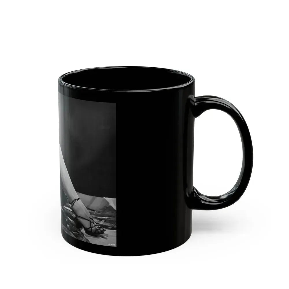 Elaine Stewart #118 (Vintage Female Icon) Black Coffee Mug - Go Mug Yourself