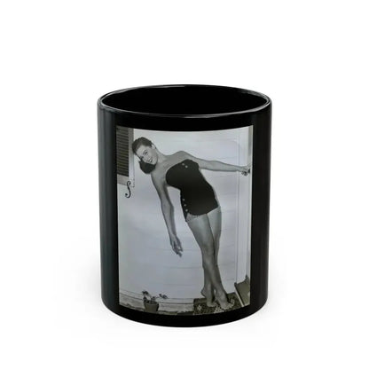 Elaine Stewart #120 (Vintage Female Icon) Black Coffee Mug 11oz - Go Mug Yourself