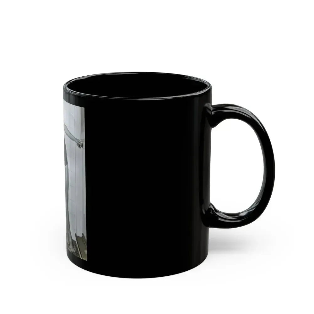 Elaine Stewart #120 (Vintage Female Icon) Black Coffee Mug - Go Mug Yourself