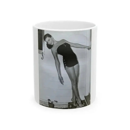 Elaine Stewart #120 (Vintage Female Icon) White Coffee Mug 11oz - Go Mug Yourself