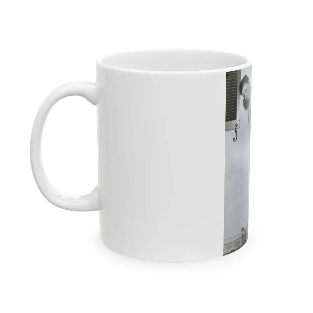 Elaine Stewart #120 (Vintage Female Icon) White Coffee Mug - Go Mug Yourself