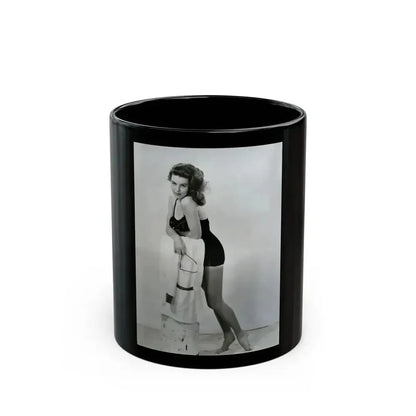 Elaine Stewart #121 (Vintage Female Icon) Black Coffee Mug 11oz - Go Mug Yourself