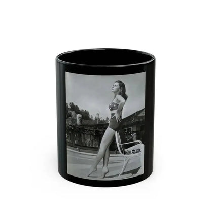 Elaine Stewart #122 (Vintage Female Icon) Black Coffee Mug 11oz - Go Mug Yourself